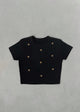 Crop Top - stars negro